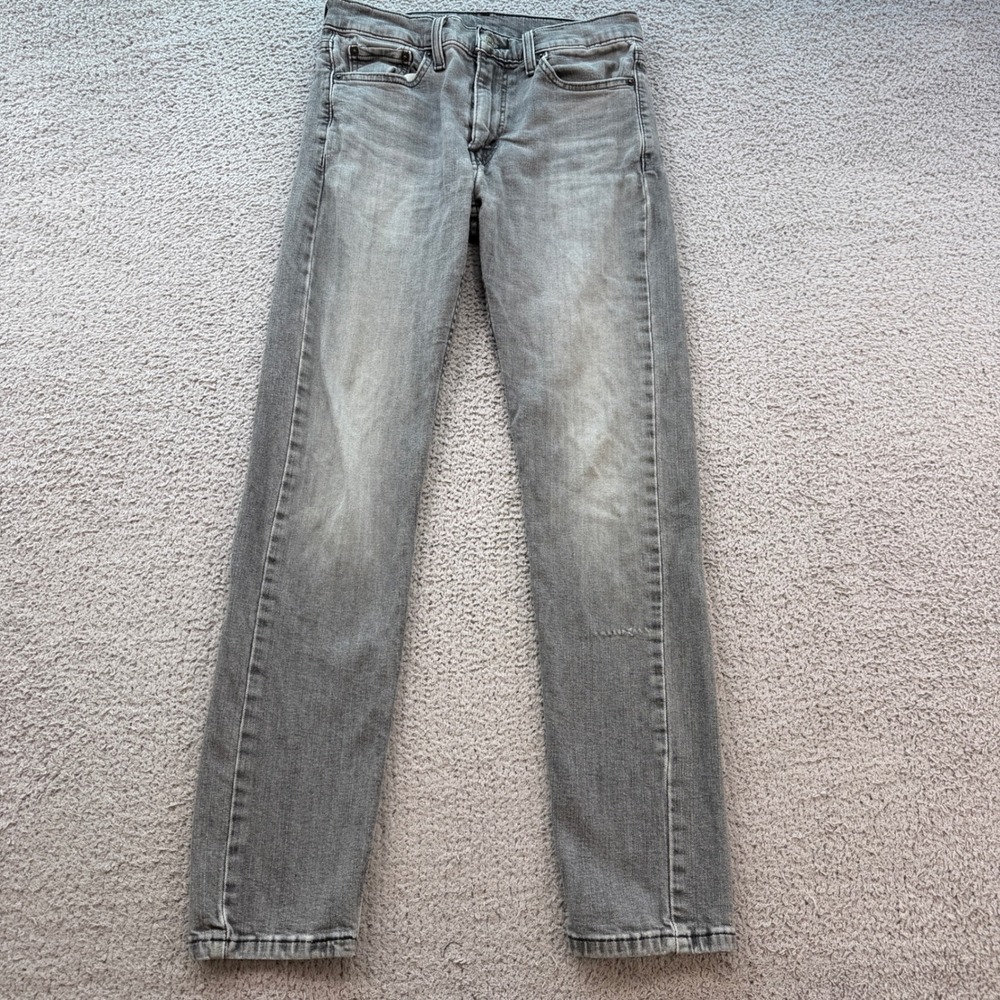 Levis 510 Skinny Fit Mens Gray Faded Stretch Denim Jeans 30x32